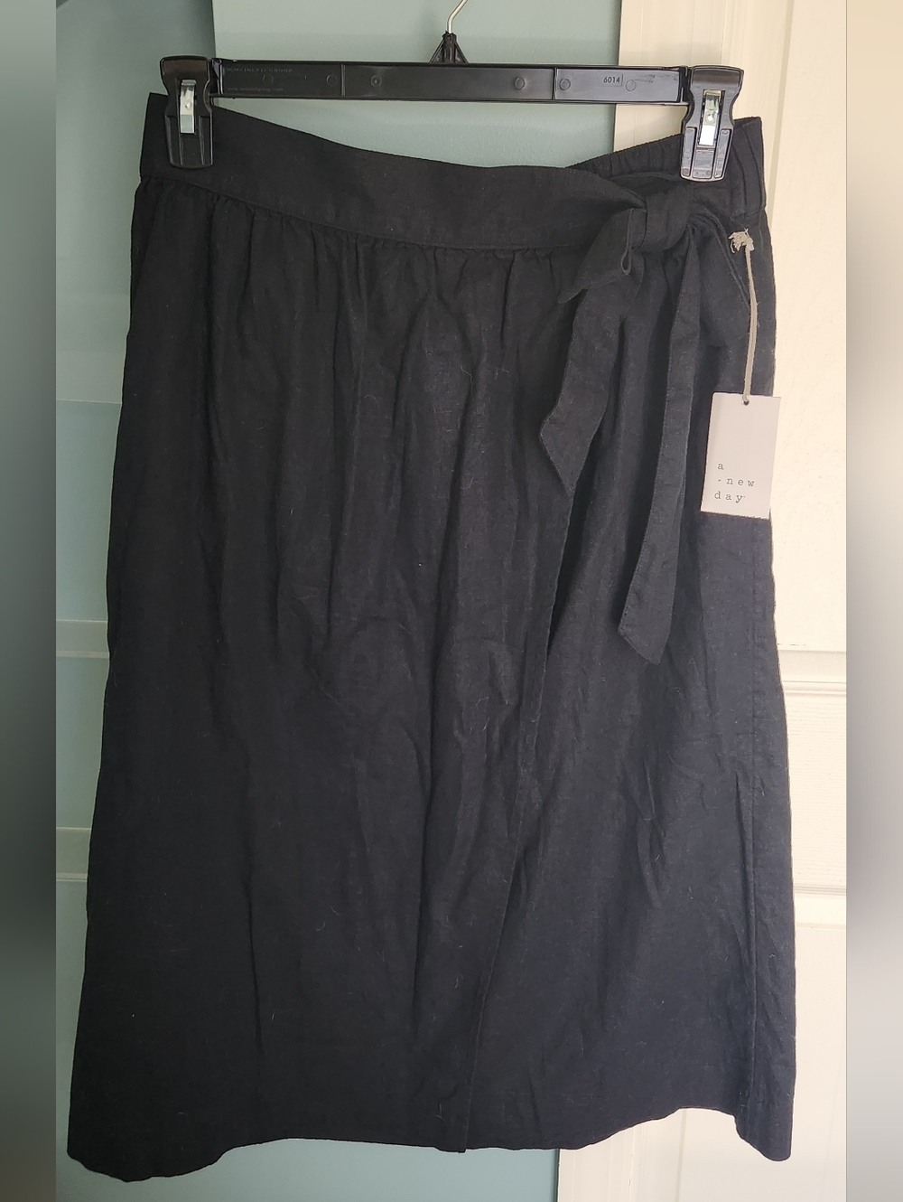 NWT Target A New Day Linen A-line Wrap Skirt Size Medium